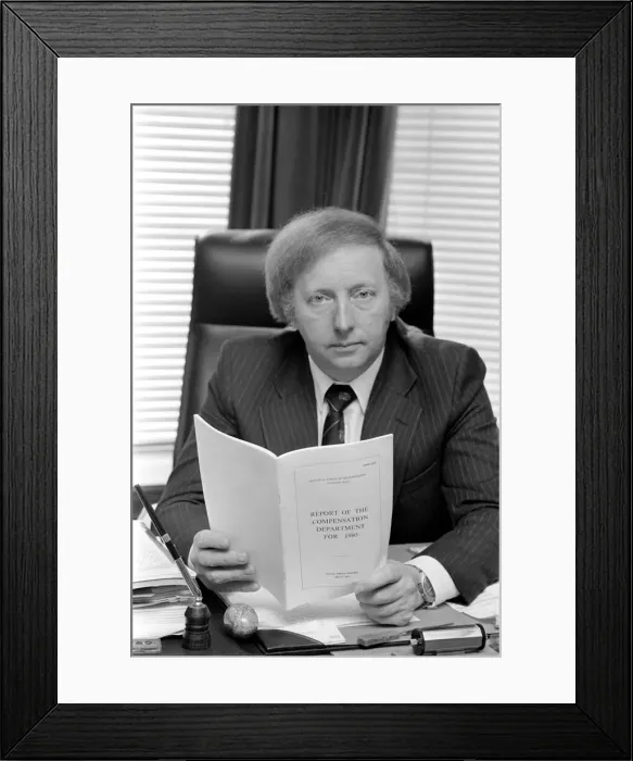 Framed Print : Arthur Scargill President of the National Miners Union. PM 81-03527-001