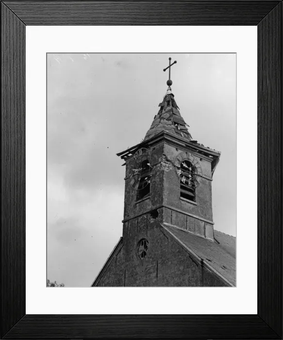 Framed Print : The Battle of Hofstade. The fighting between the Belgians Framed Print : The Battle of Hofstade. The fighting between the Belgians