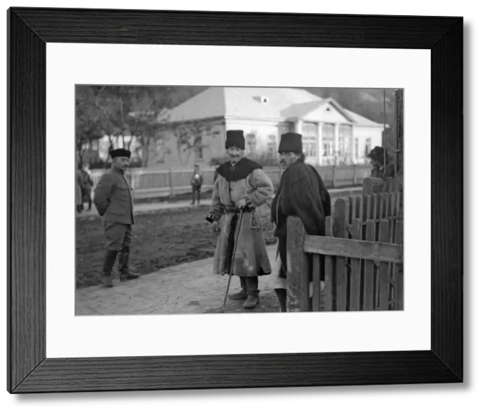 Framed Print : Galician peasant seen here in Halicz, who appears to be quite happy despite the Russian Framed Print : Galician peasant seen here in Halicz, who appears to be quite happy despite the Russian