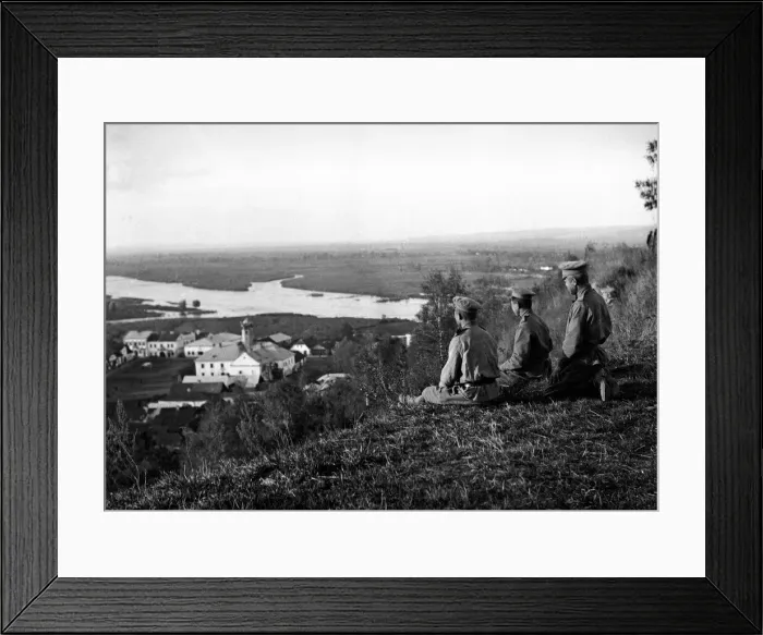 Framed Print : Scouts at the head of the Russian advance into the Austro - Hungarian empire seen here Framed Print : Scouts at the head of the Russian advance into the Austro - Hungarian empire seen here
