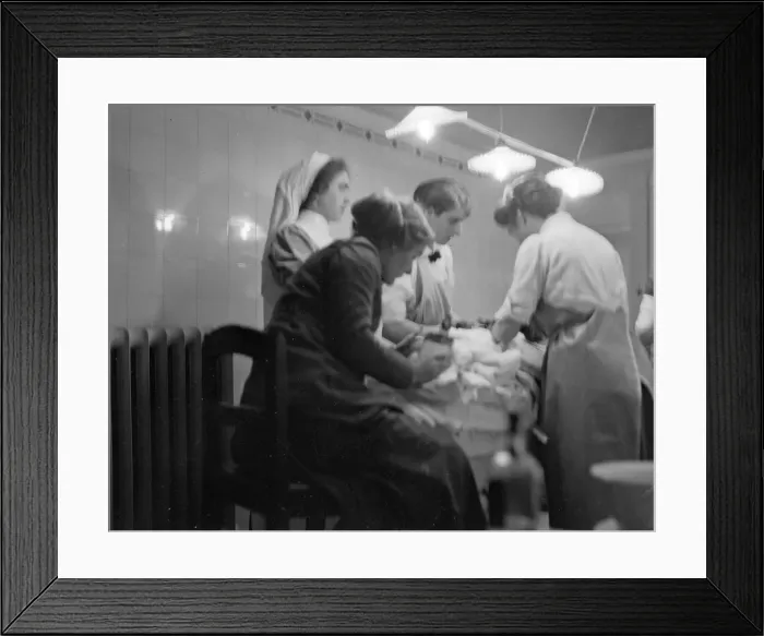 Framed Print : Admirable work is being done at the British Womens Hospital in Paris Framed Print : Admirable work is being done at the British Womens Hospital in Paris
