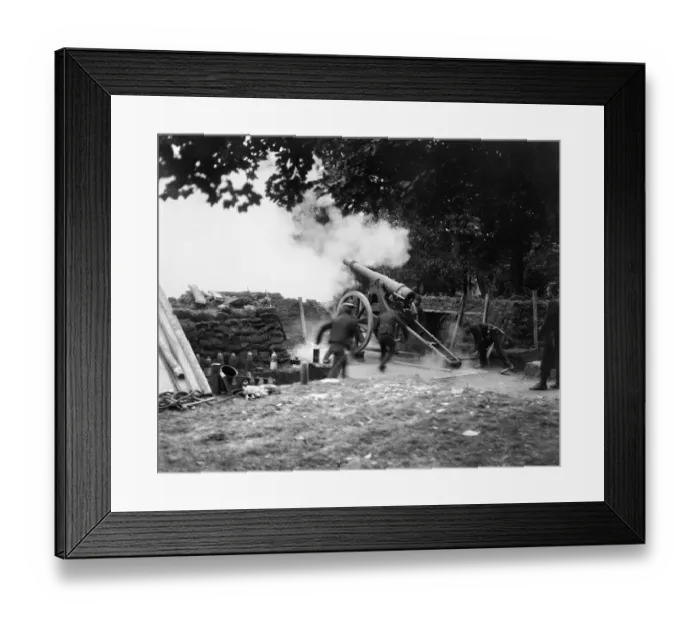 Framed Print : Belgian artillery which assisted the forts during the seige of Antwerp Framed Print : Belgian artillery which assisted the forts during the seige of Antwerp