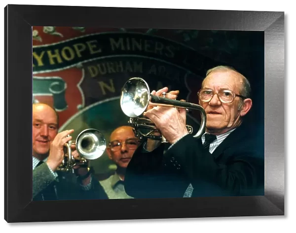Ryhope Colliery Band members left to right, Malcolm Smith