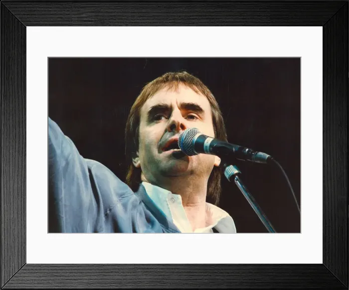 Framed Print : Singer Chris De Burgh performs at Whitley Bay Ice Rink 4 December 1992 Framed Print : Singer Chris De Burgh performs at Whitley Bay Ice Rink 4 December 1992