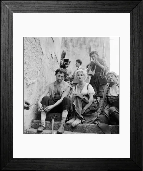 Framed Print : Filming of 1958 film A Tale of Two Cities by Charles Dickens Framed Print : Filming of 1958 film A Tale of Two Cities by Charles Dickens
