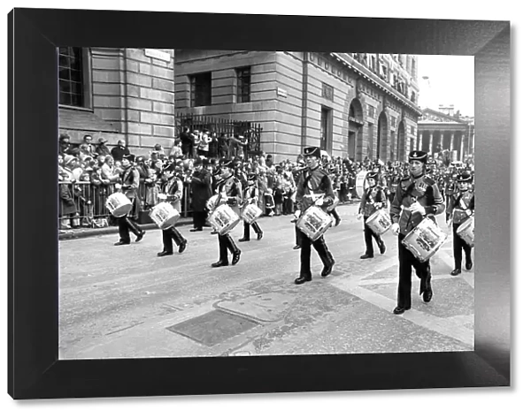 Members of the 47 strong Tyneside Boys Band taking part in the traditional Lord Mayor