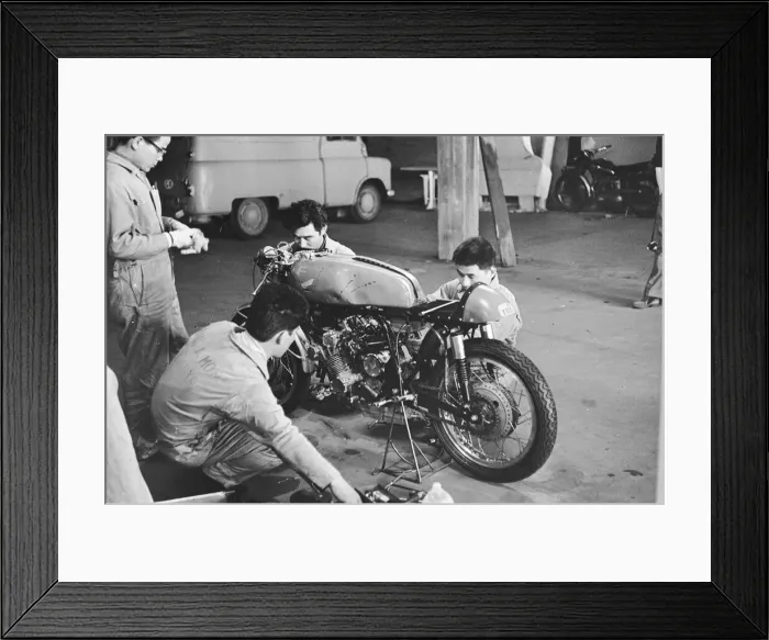 Framed Print : Honda TT Motorcycle Camp. 29th June 1965 Framed Print : Honda TT Motorcycle Camp. 29th June 1965