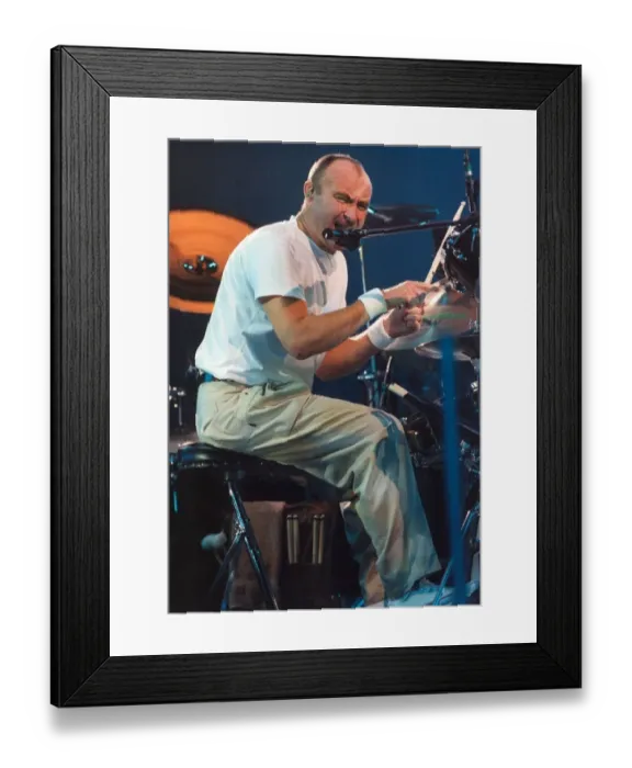 Framed Print : Singer Phil Collins performs in concert at Newcastle Arena 9 November 1997 Framed Print : Singer Phil Collins performs in concert at Newcastle Arena 9 November 1997