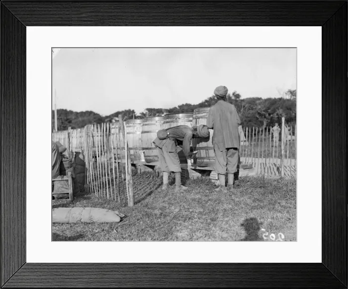 Framed Print : Indian soldiers of the 3rd Lahore Indian Divisiom drawing water from huge barrels fitted Framed Print : Indian soldiers of the 3rd Lahore Indian Divisiom drawing water from huge barrels fitted