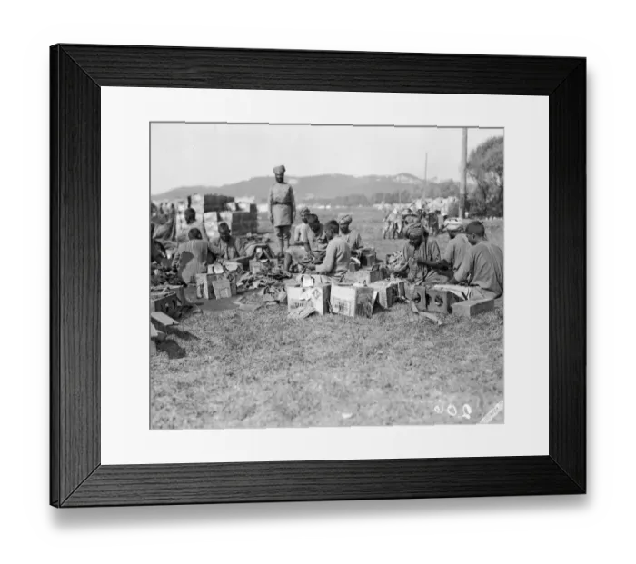 Framed Print : Troops of the 3rd Lahore Indian Division prepare to move up to the front from their rest Framed Print : Troops of the 3rd Lahore Indian Division prepare to move up to the front from their rest
