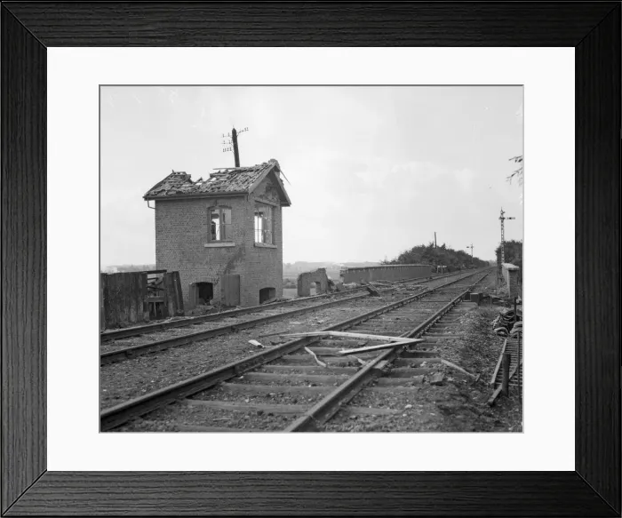 Framed Print : The Battle of Hofstade. The fighting between the Belgians
