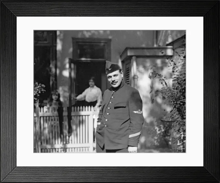Framed Print : Jean Olieslagers, Belgiums idol and her finest aviator. Circa August 1914 Framed Print : Jean Olieslagers, Belgiums idol and her finest aviator. Circa August 1914