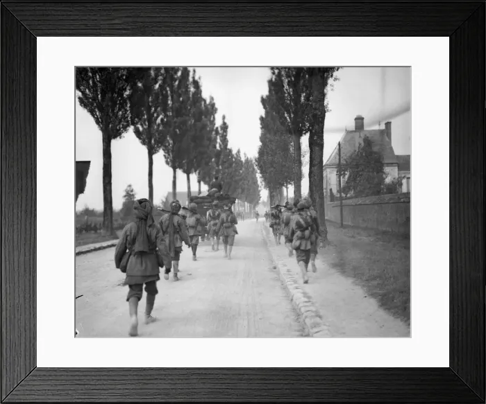 Framed Print : Elements of the 3rd Lahore Indian Division seen here moving up to the front Framed Print : Elements of the 3rd Lahore Indian Division seen here moving up to the front