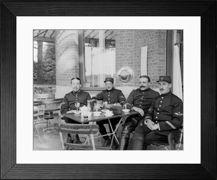 Framed Print : Aviation officers in Belgium Lt Galles of the regular army Framed Print : Aviation officers in Belgium Lt Galles of the regular army