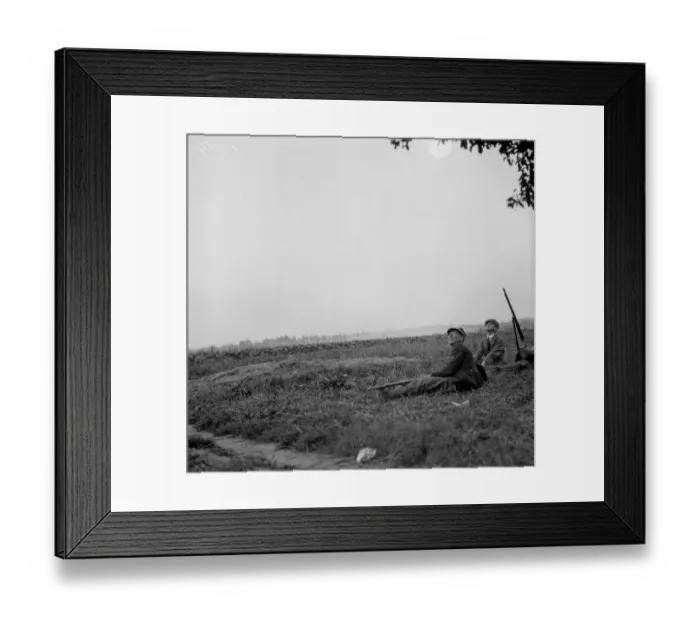 Framed Print : A more exciting sport than grouse shooting. A Belgian soldier trying to bring down a Framed Print : A more exciting sport than grouse shooting. A Belgian soldier trying to bring down a