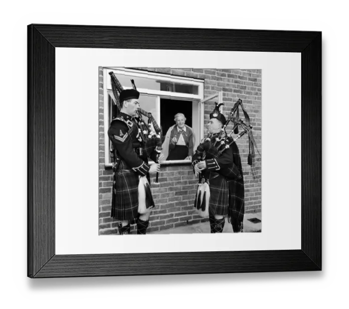 Framed Print : Due to a special request, Sgt. John Gibb (former Black Watch Guard) & Cpl Framed Print : Due to a special request, Sgt. John Gibb (former Black Watch Guard) & Cpl