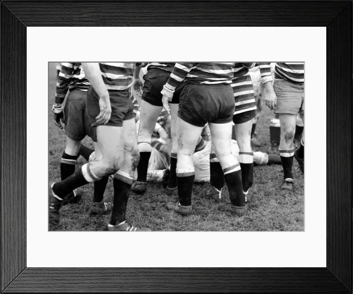 Framed Print : Ruck during the match between Gloucester v. Somerset Rugby Union Framed Print : Ruck during the match between Gloucester v. Somerset Rugby Union