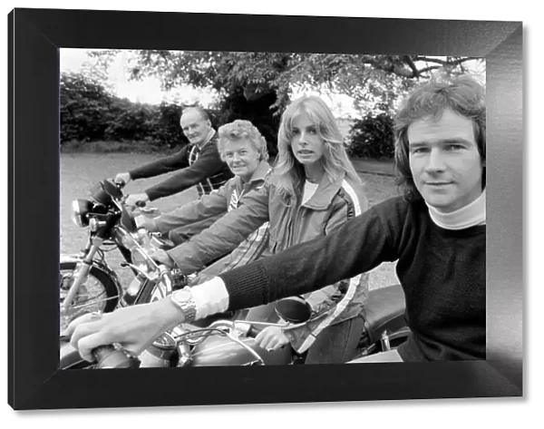 Barry Sheene: In the pits as a timekeeper will be his constant girl friend Stephanie