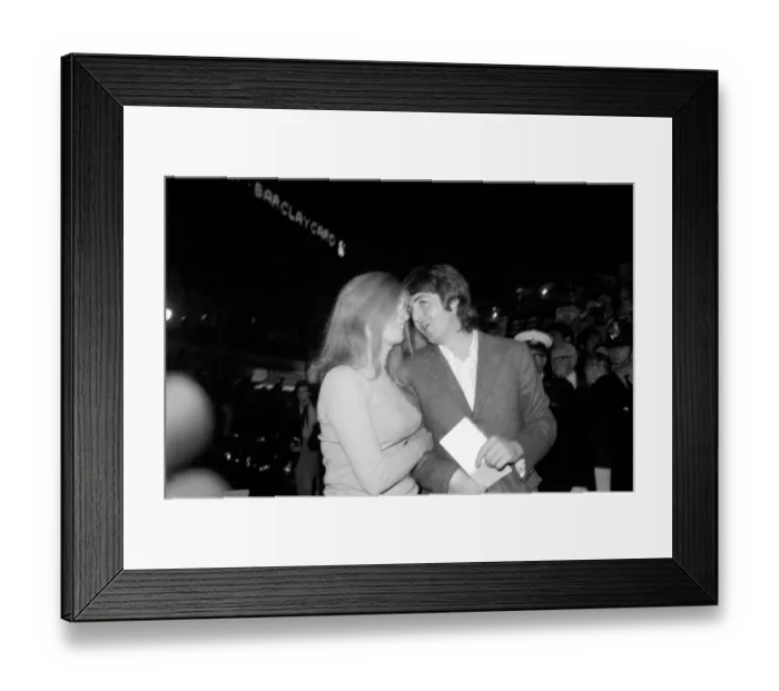 Framed Print : Premiere of the film Midnight Cowboy'Beatles singer Paul McCartney