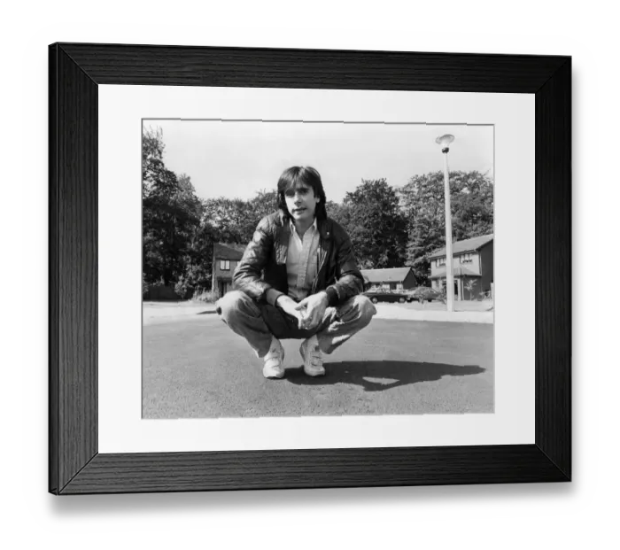 Framed Print : Scriptwriter Phil Redmond on the set of his new Channel Four soap opera Brookside Framed Print : Scriptwriter Phil Redmond on the set of his new Channel Four soap opera Brookside