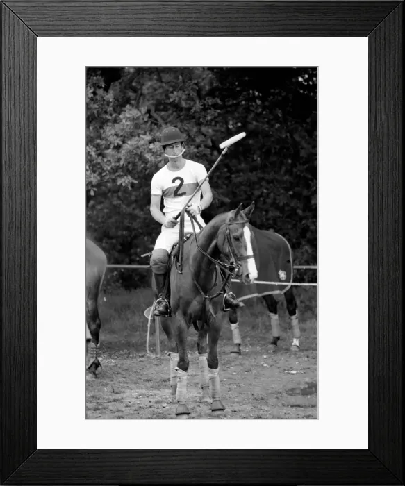 Framed Print : Prince Charles playing polo. June 1977 R77-3369 Framed Print : Prince Charles playing polo. June 1977 R77-3369