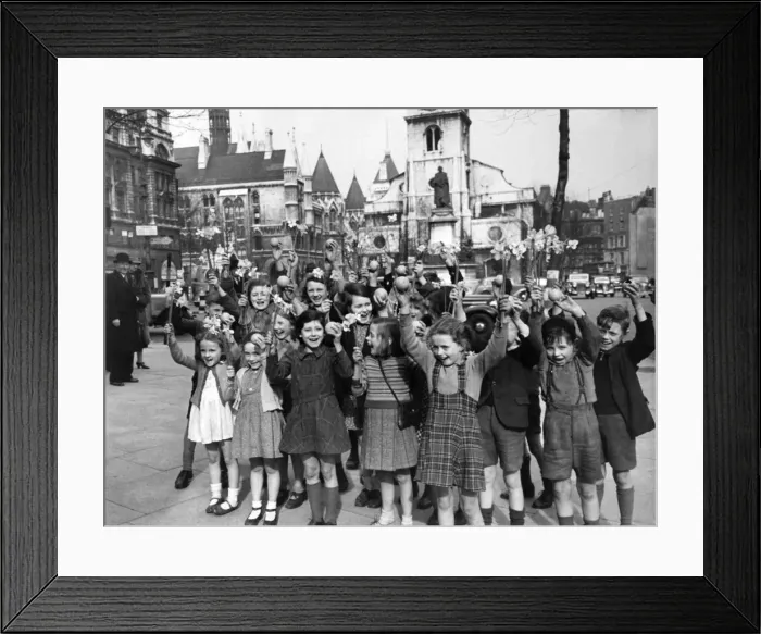 Framed Print : On the corner outside Australia House, with the shell of St Framed Print : On the corner outside Australia House, with the shell of St