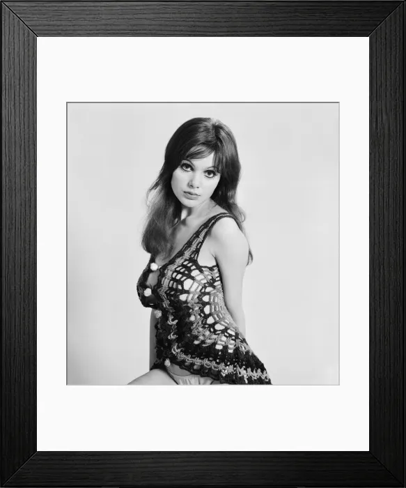 Framed Print : Model and horror film actress Madeline Smith poses in the studio. 25th March 1971 Framed Print : Model and horror film actress Madeline Smith poses in the studio. 25th March 1971