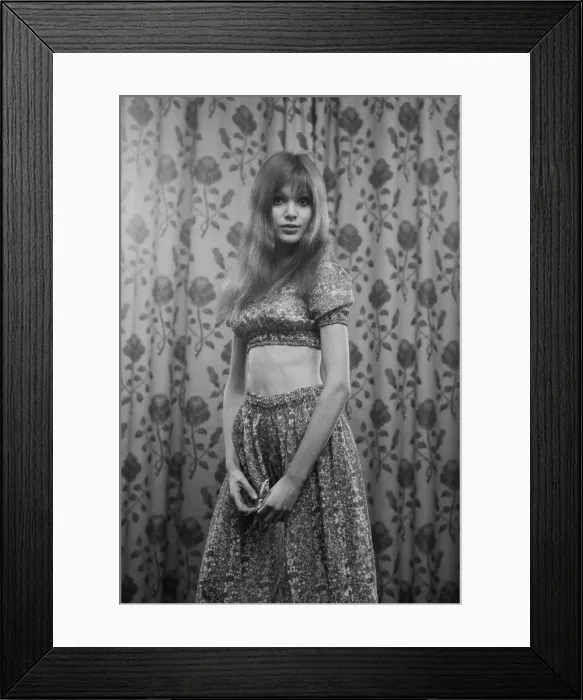 Framed Print : Twenty year old model and actress Madeline Smith who will finish filming shortly on her