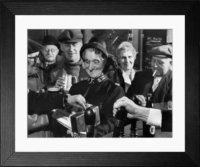 Framed Print : Considered a regular at the local pub in Teynham, kent is 60 year old Mrs Framed Print : Considered a regular at the local pub in Teynham, kent is 60 year old Mrs