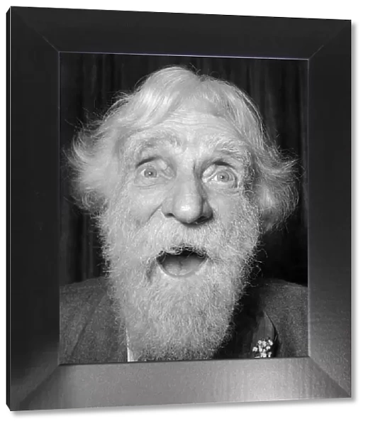 Old man with eyes wide open, looking into camera 25th May 1950