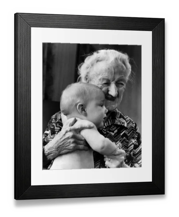 Framed Print : The smile on Fanny Berrys face tells a story as old as time
