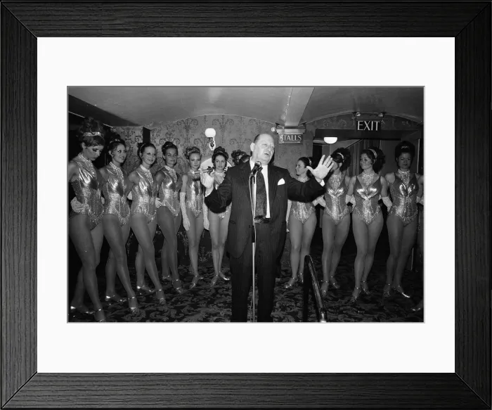 Framed Print : Media Mogul Lew Grade announces the return of the most popular light entertainment Framed Print : Media Mogul Lew Grade announces the return of the most popular light entertainment