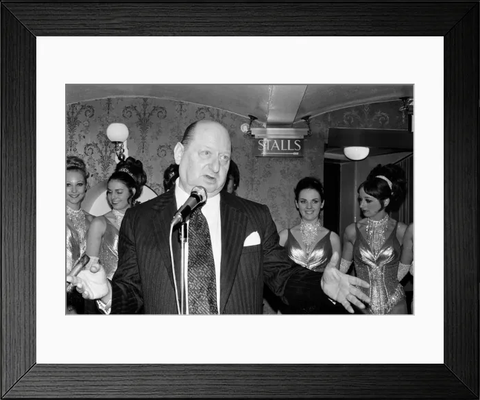 Framed Print : Media Mogul Lew Grade announces the return of the most popular light entertainment Framed Print : Media Mogul Lew Grade announces the return of the most popular light entertainment