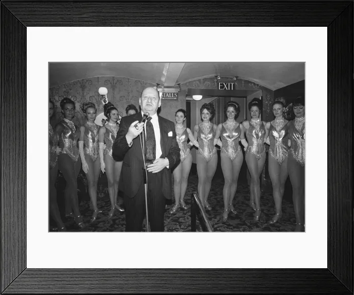 Framed Print : Media Mogul Lew Grade announces the return of the most popular light entertainment Framed Print : Media Mogul Lew Grade announces the return of the most popular light entertainment
