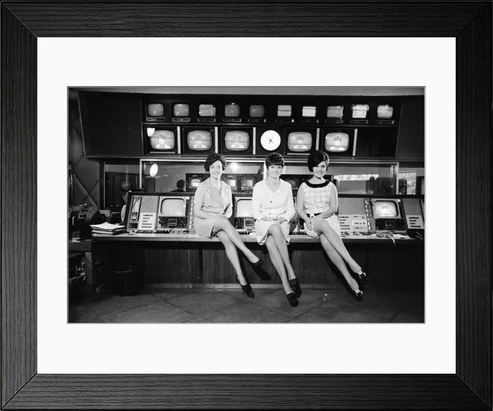 Framed Print : ITV Control Centre, Cardiff, 18th October 1966. The most complex technical Framed Print : ITV Control Centre, Cardiff, 18th October 1966. The most complex technical