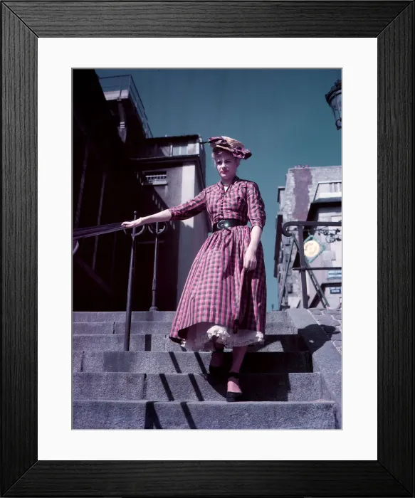 Framed Print : French fashion model 1950 s