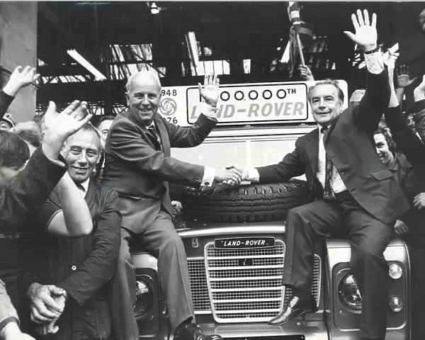 The millionth Land Rover comes of the assembly line at Solihull today