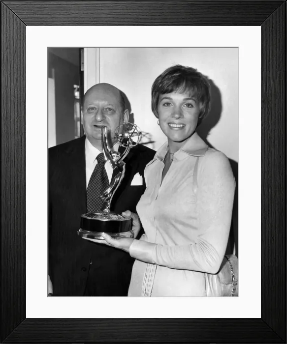 Framed Print : Julie gets her Emmy: Sir Lew Grade Framed Print : Julie gets her Emmy: Sir Lew Grade