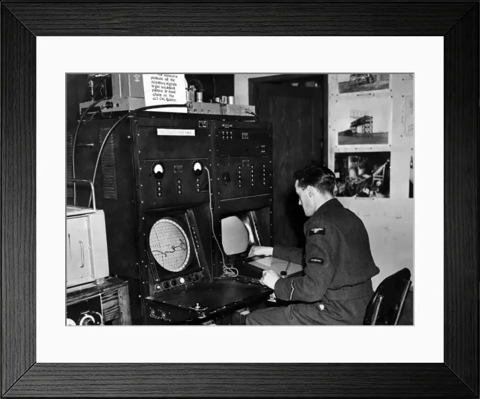 Framed Print : Ground control interception which is used to inform night fighters of enemy aircraft at a Framed Print : Ground control interception which is used to inform night fighters of enemy aircraft at a
