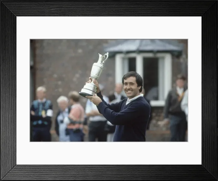 Framed Print : Seve Ballesteros with 1988 British Open trophy July 1988 Framed Print : Seve Ballesteros with 1988 British Open trophy July 1988