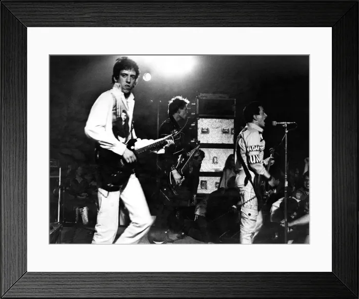 Framed Print : The punk rock group The Clash in concert at the Students Union Framed Print : The punk rock group The Clash in concert at the Students Union