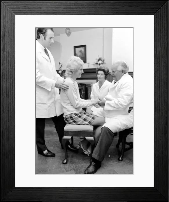 Framed Print : A group of people all suffers from one complaint or another Framed Print : A group of people all suffers from one complaint or another
