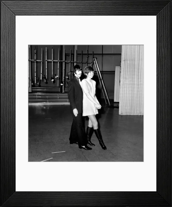Framed Print : Beatles drummer Ringo Starr with pop singer Cilla Black - a friend of Ringo Framed Print : Beatles drummer Ringo Starr with pop singer Cilla Black - a friend of Ringo