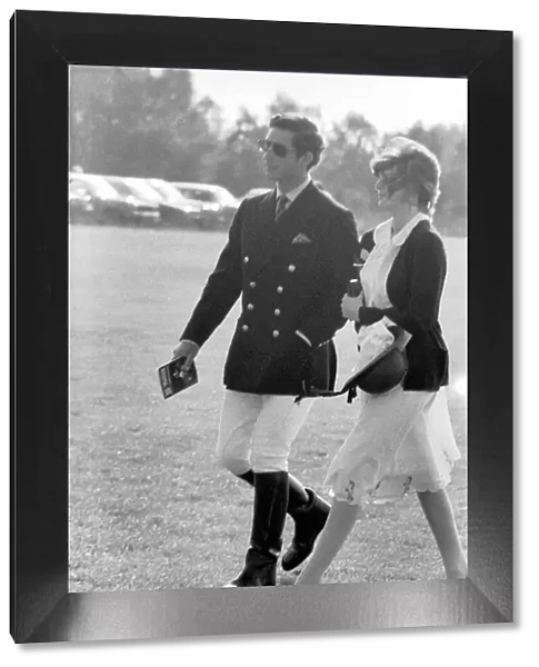 Prince Charles and girlfriend Lady Sarah Spencer. June 1977 R77-3411-002