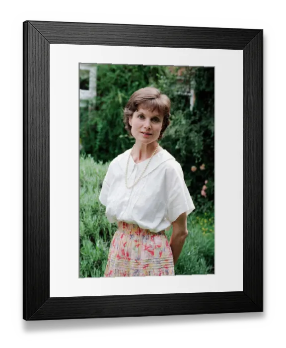 Framed Print : Former James Bond girl Madeline Smith who starred in the 007 film Live and Let Die