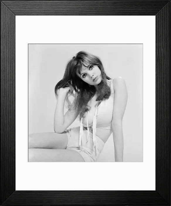 Framed Print : Model and horror film actress Madeline Smith poses in the studio. 25th March 1971 Framed Print : Model and horror film actress Madeline Smith poses in the studio. 25th March 1971