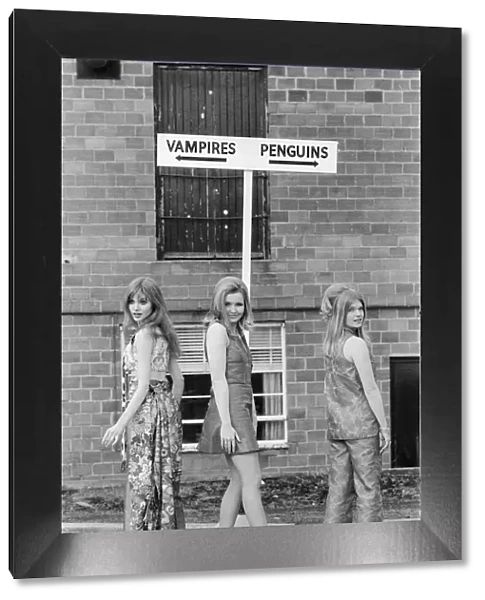 Three of the actresses in the Hammer horror production 'The Vampire Lovers'