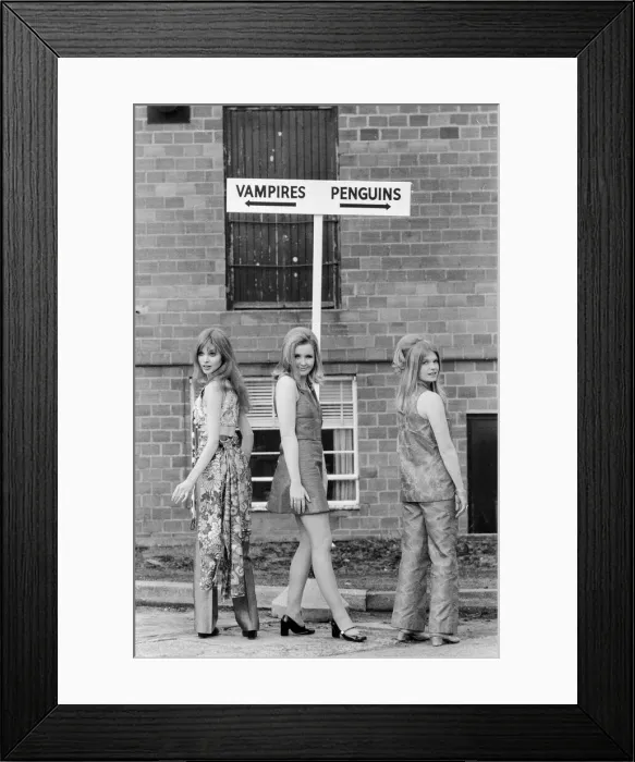 Framed Print : Three of the actresses in the Hammer horror production The Vampire Lovers Framed Print : Three of the actresses in the Hammer horror production The Vampire Lovers