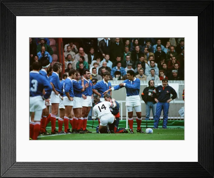 Framed Print : Rugby World Cup 1991. Parc des Princes, Paris France 10 v England 19 Framed Print : Rugby World Cup 1991. Parc des Princes, Paris France 10 v England 19