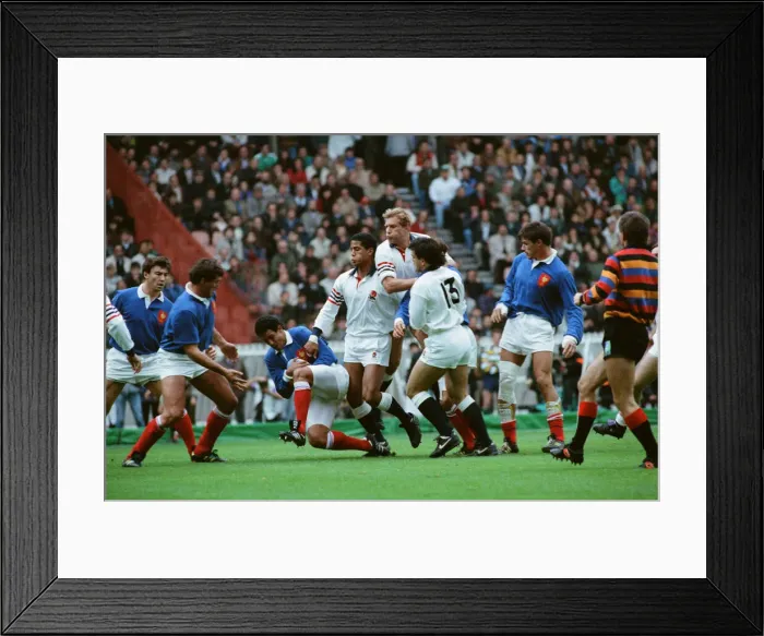Framed Print : Rugby World Cup 1991. Parc des Princes, Paris France 10 v England 19